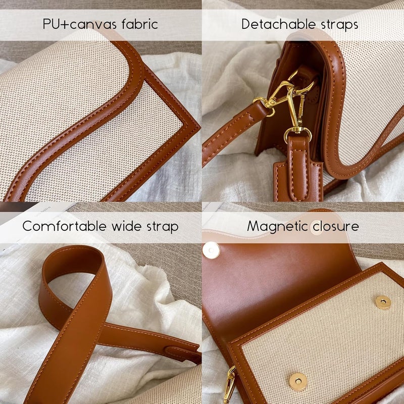 Travistar Store Crossbody Bags for Women Trendy - Small Cross Body Purse Shoulder Bag Leather Handbags Evening Clutch with 2 Straps - Image 5